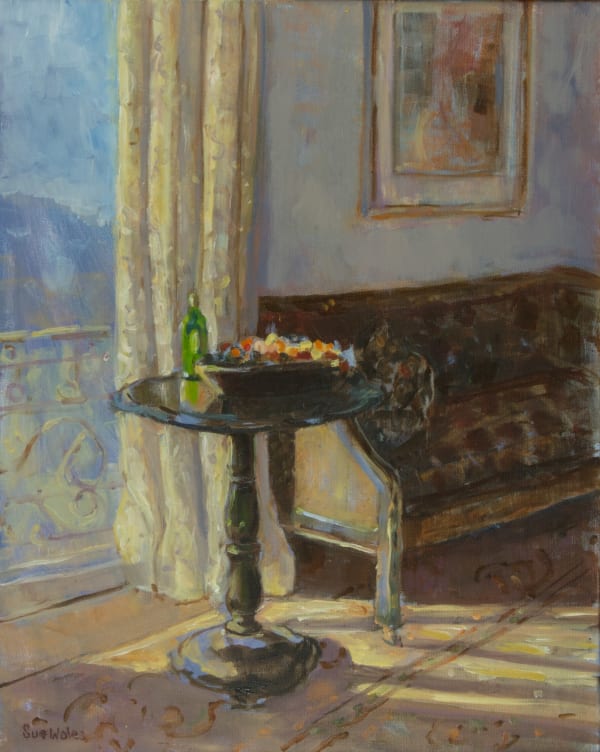 Sue Wales, Black Lacquer Table and Shadows