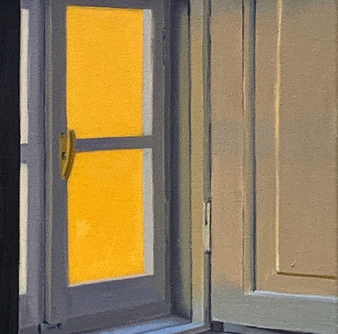 Alex Lowery Ydra Window VII oil on canvas 30 x 30cm
