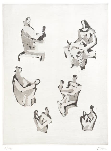 Henry Moore, Six Mother and Child Studies, 1976