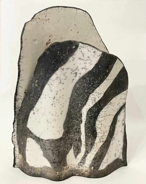 Elizabeth Raeburn Strata Raku ceramic 21 x 22.5 x 8.5cm