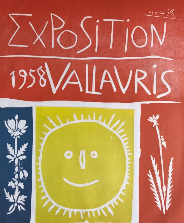 Pablo Picasso Vallauris Exposition, 1958 original linocut signed in the plate 100 x 63cm (paper) 91.5 x 53cm (plate)