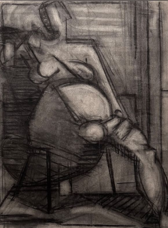 Mercedes Matter, Untitled (Nude Study), c. 1938