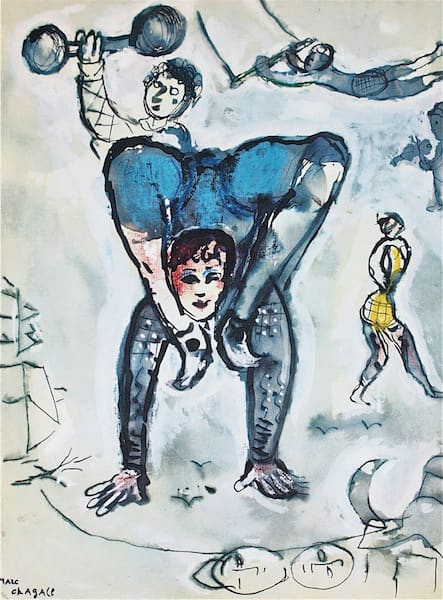 Untitled Lithograph from Circus D'Izis (Le Acrobats)