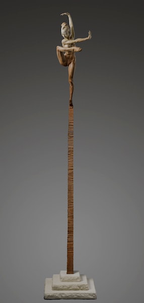 Richard MacDonald Clarity, Column (Contemporary Nude Spire IV), 2012 Bronze 96 x 15 x 15"