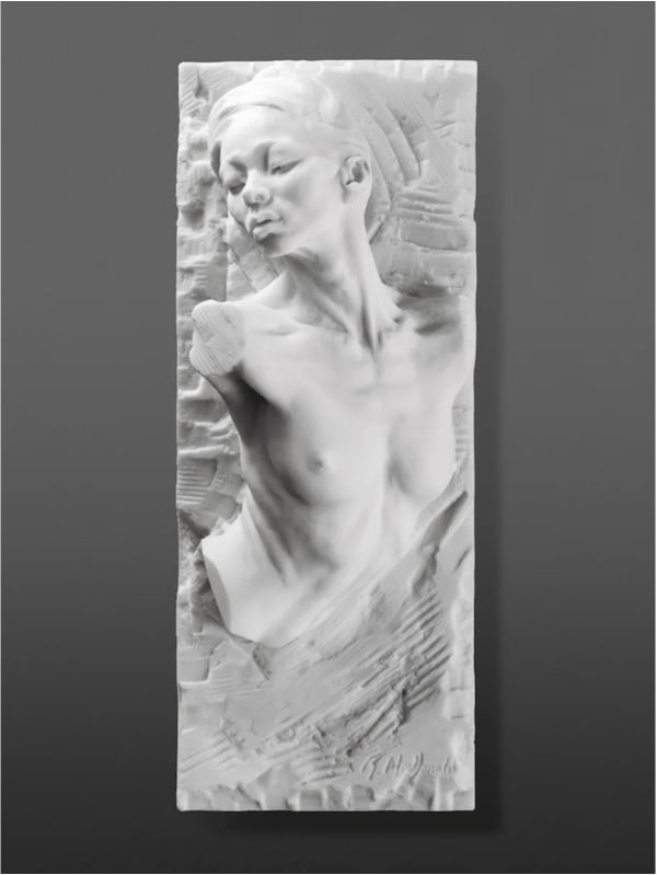 Blossom Fragment, Marble Dust, Resin
