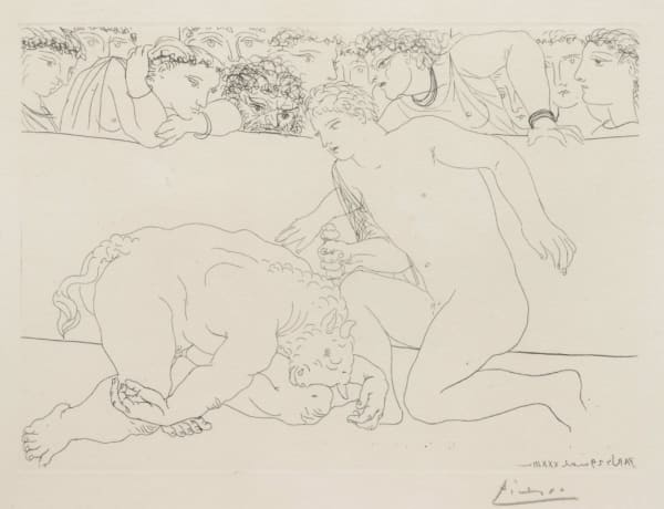 Minotaure Vaincu (Vanquished Minotaur) from La Suite Vollard