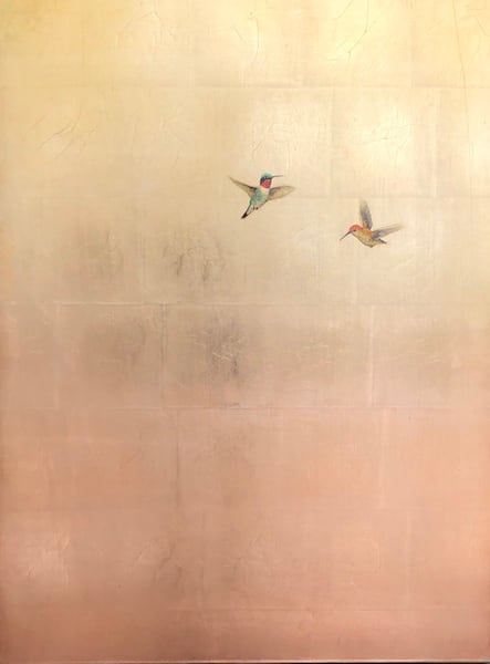 Carolyn Reynolds, Rendezvous in Rose and Gold, 2019