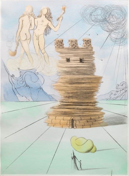 Salvador Dali Simon (Twelve Tribes of Israel), 1973 Color etching 25.5 x 19.75"
