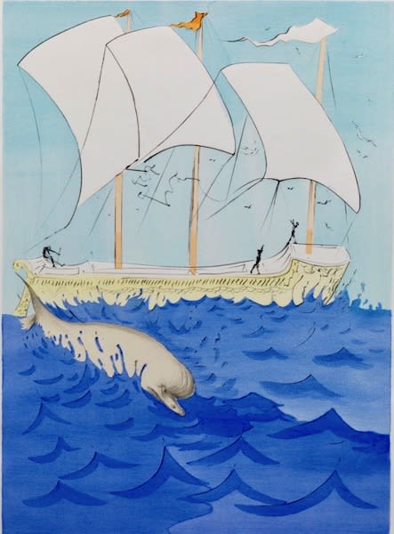 Salvador Dali Zebulon (Twelve Tribes of Israel), 1973 Color etching 25.5 x 19.75"