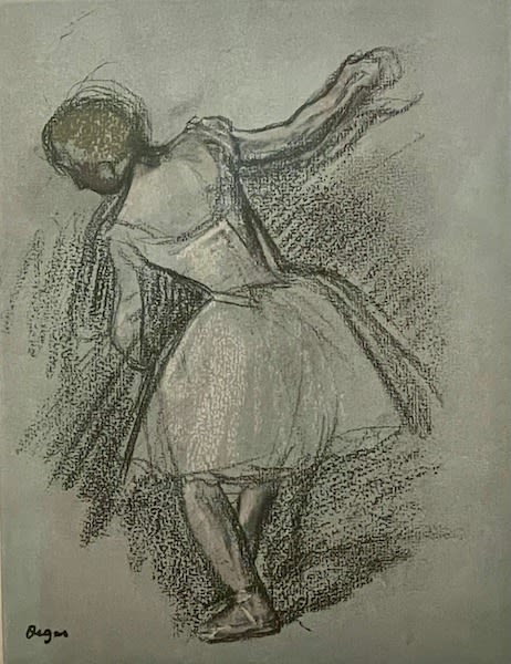 Edgar Degas, Danseur Tournant on Blue, 1935