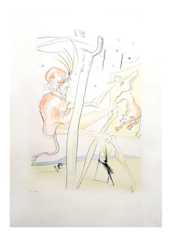 Le Singe et la Leopard, from Le Beastiaire de La Fontaine