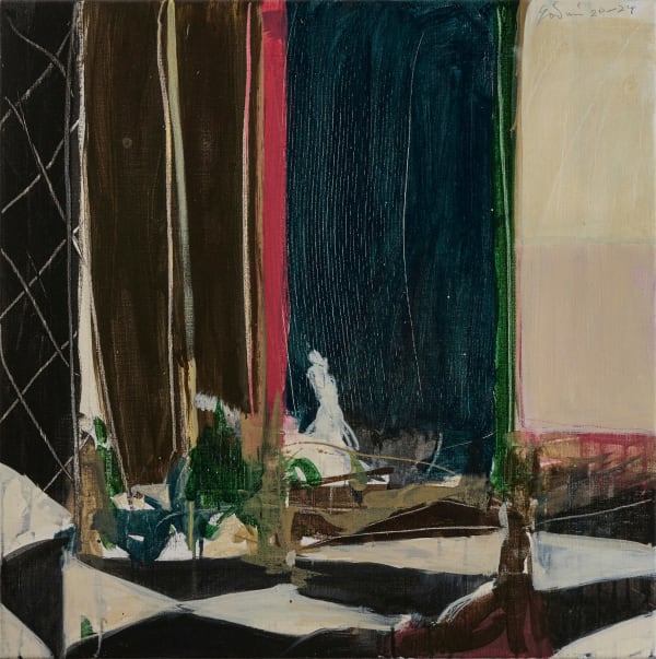 Peter Godwin, Studio Interior, Mendhi Shield and Maquette, 2024