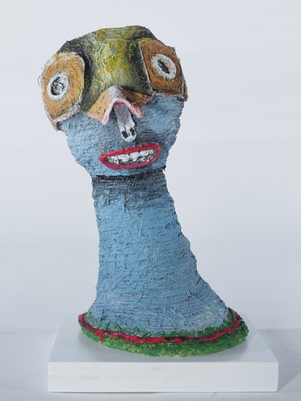 Louise Kerr, Blue Portrait with Mask