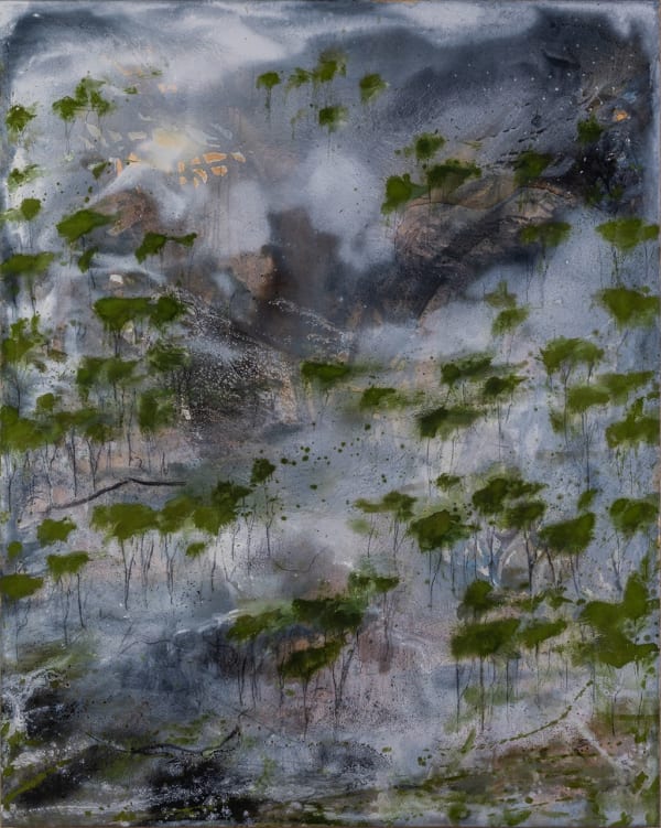 Julia Roche, Breathing into the night II, 2025