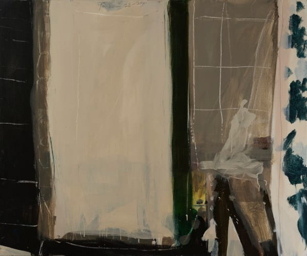 Peter Godwin, Studio Window, Blue and White, 2023