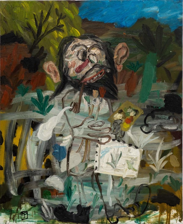 Matías Sánchez, Pintor en el campo, 2021