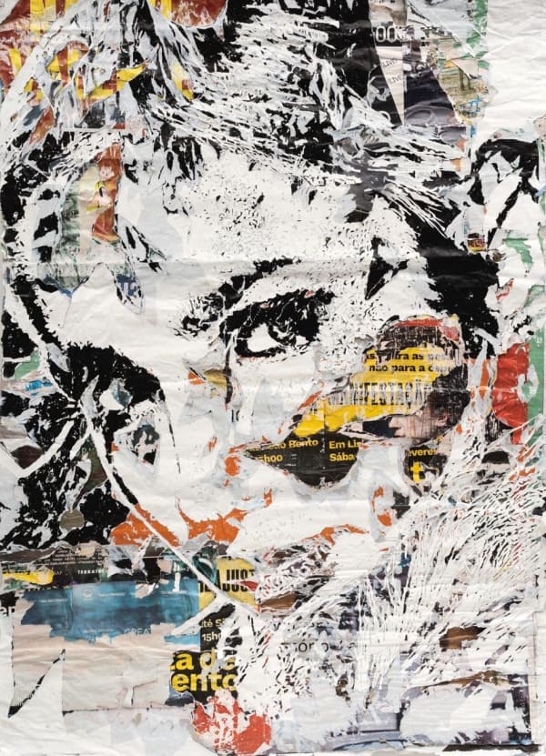 Vhils, Splice Series #10, 2024