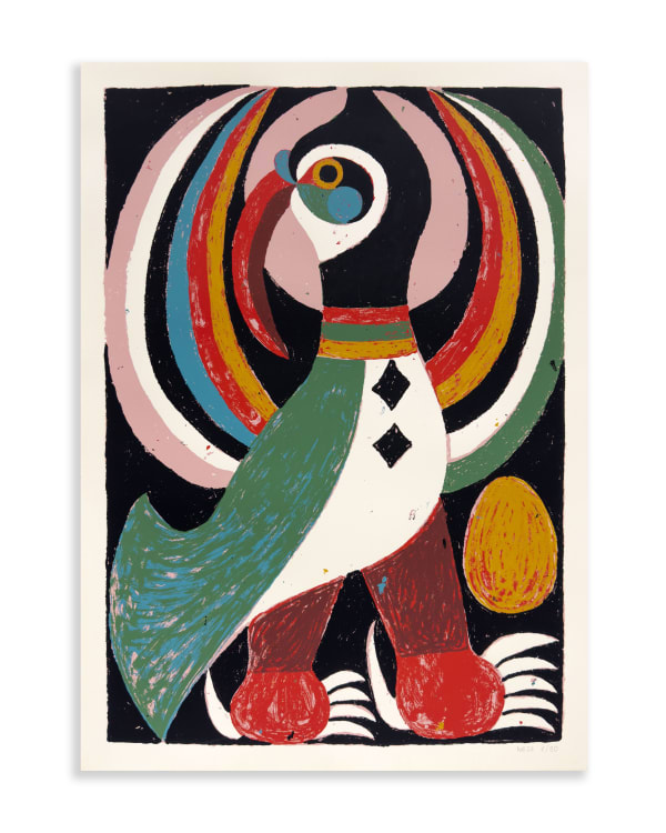 Pájaro verde print, 2023 Nacho Eterno