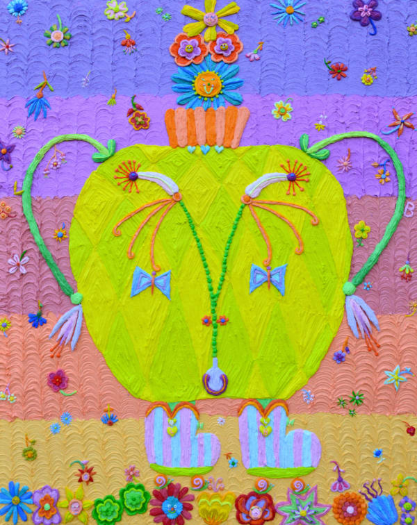 Espejo floral funky, 2025 Laura López Balza