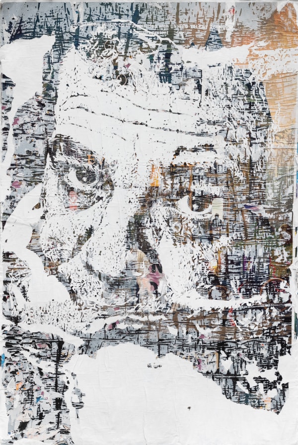 Vhils, Scrape Series #22, 2023