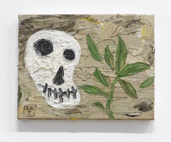 Matías Sánchez, Craneo y rama de laurel, 2019