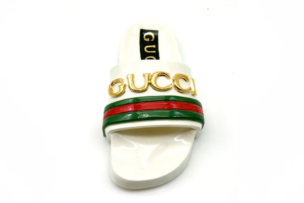 Rorro Berjano, Sandalia Gucci Blanca, 2022