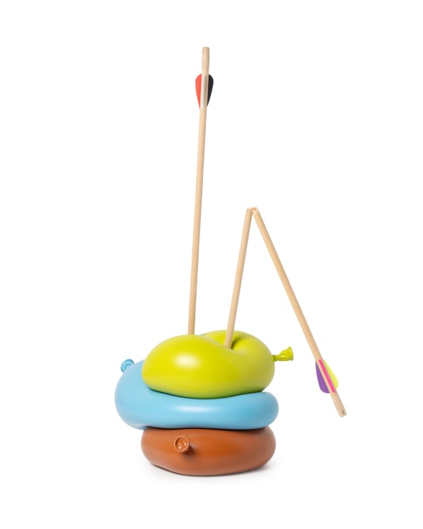 Nano Abia, Flechas tres cuerpos (Kiwi hell, Schockblau, Orangebraun), 2024