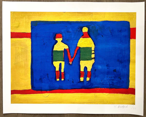 Katherine Bradford, Stripe People, 2021