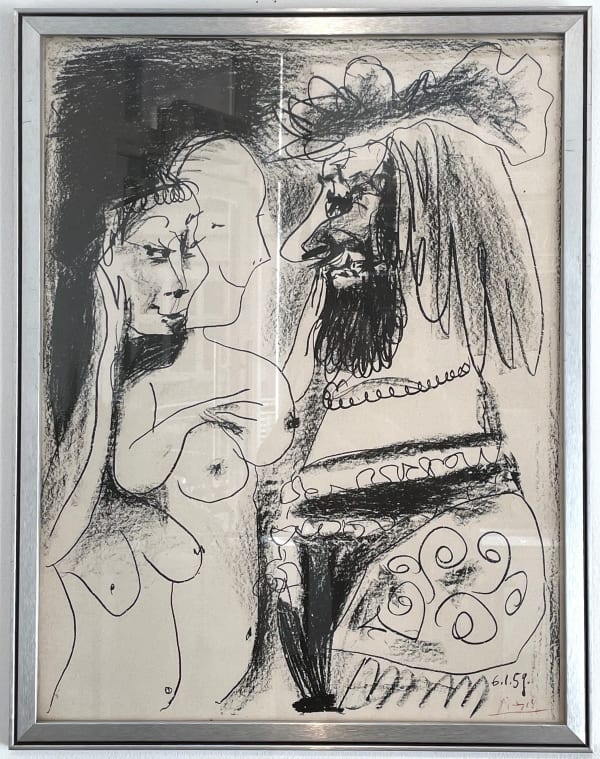 Pablo Picasso, Le Vieux Roi (The Old King) Seigneur et deux filles, 1959