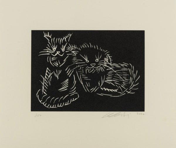 Ai Weiwei, Cats (Black), 2022