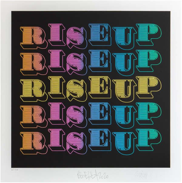 Ben Eine, Rise Up, 2020