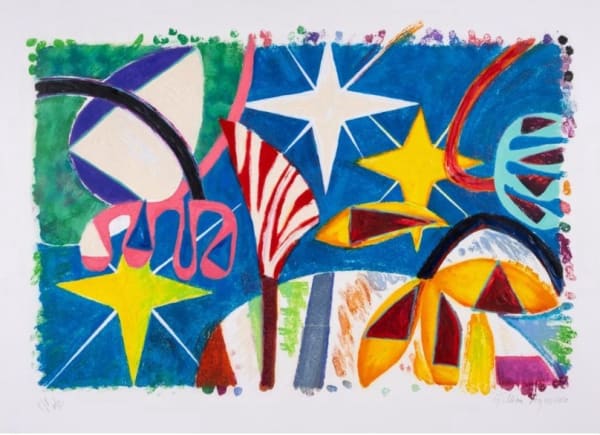Gillian Ayres, Star Spangled, 2010