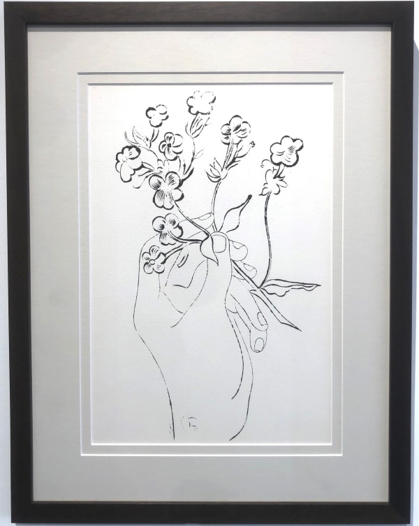 Andy Warhol, Hand with Flowers, c. 1957