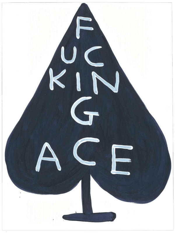 David Shrigley, Fucking Ace, 2018