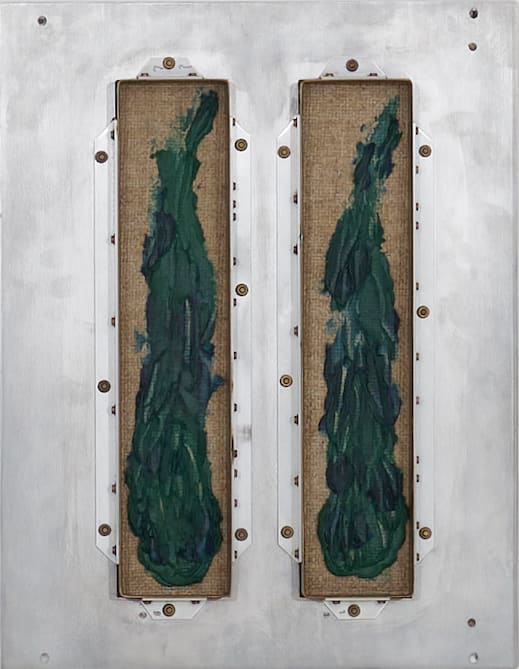 Marius Melissas, Green blue metal, 2024