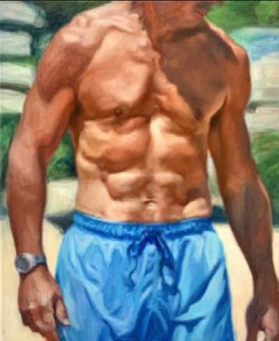 Mao Wu Torse d’homme - (José), 2021 - 2024 38 x 46 cm