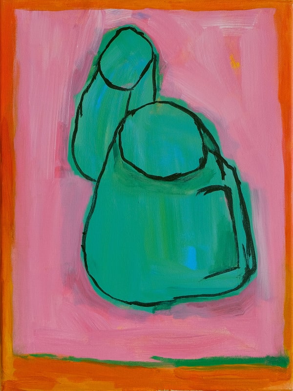 Wim Baes Groenen vormen, 2020 40 x 30 cm