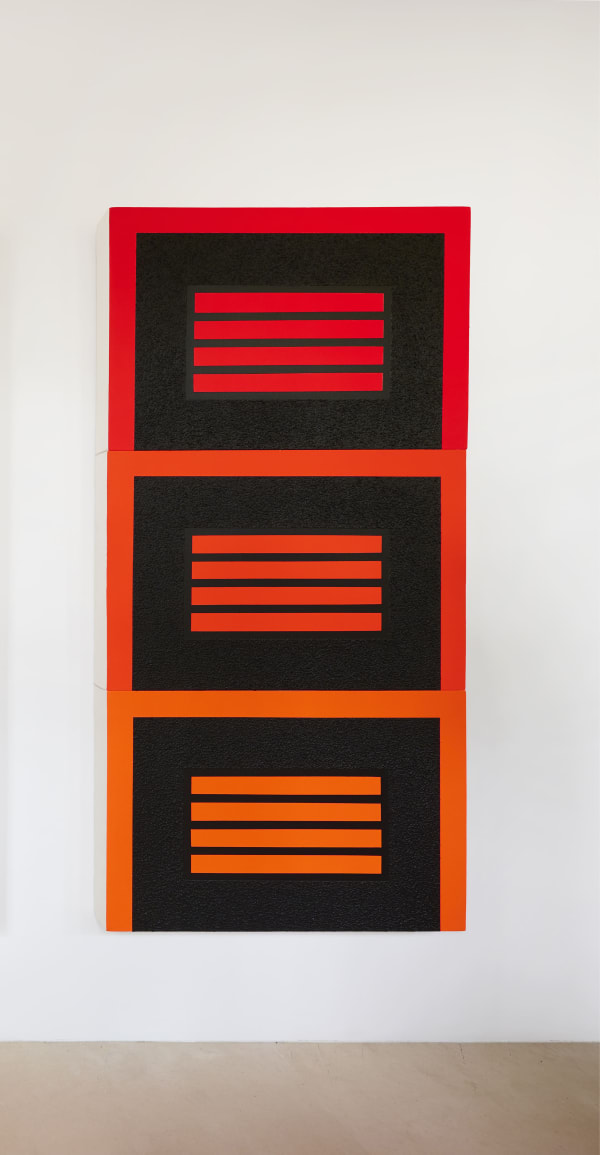 Peter Halley, Three Prisons, 2004