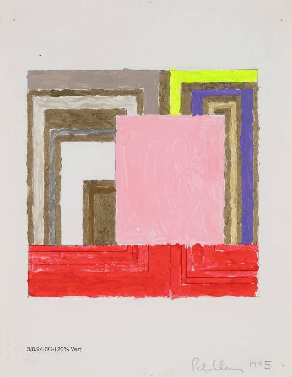 Peter Halley, Study for Principal, 1995