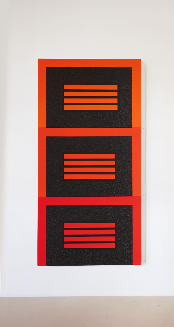 Peter Halley, Three Prisons, 2005