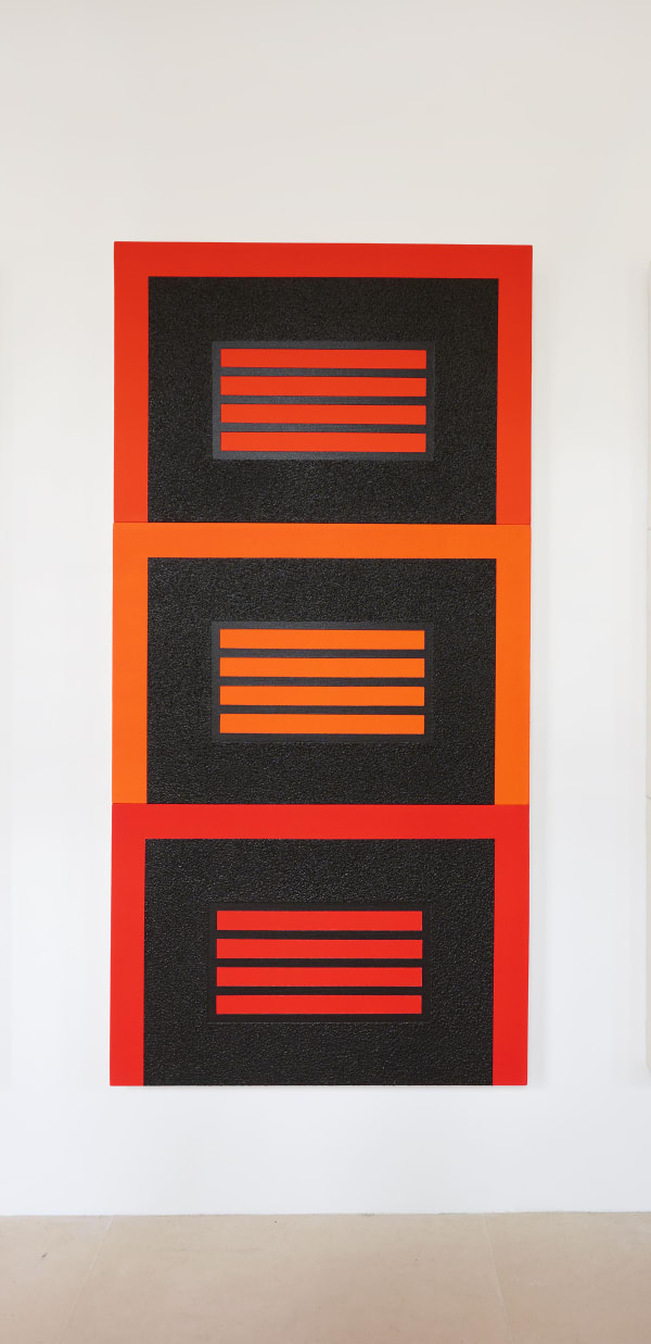 Peter Halley, Three Prisons , 2005