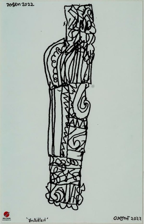 Jogen Chowdhury, Untitled, 2022