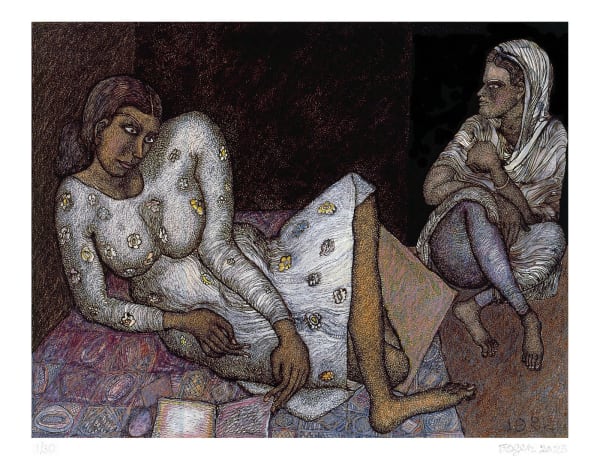 Jogen Chowdhury, Two Women, 2023