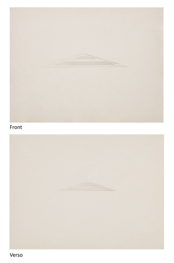 Nasreen Mohamedi, Untitled (Double Sided), 1980