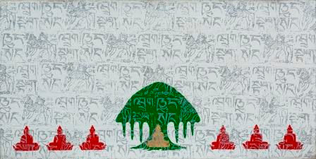 M. S. C. Satya Sai, Untitled (Buddha Series), 2011