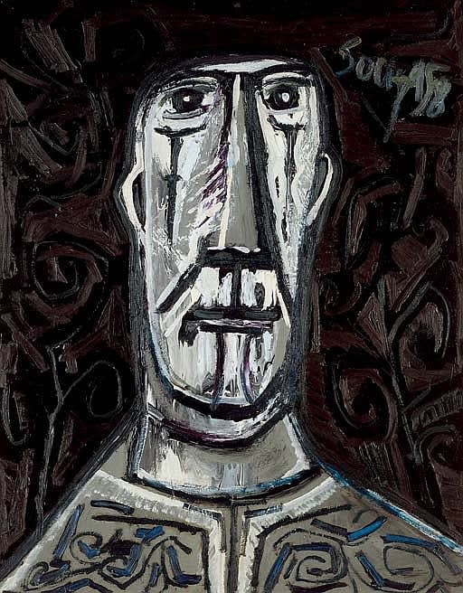 Francis Newton Souza, Head of a Man, 1958