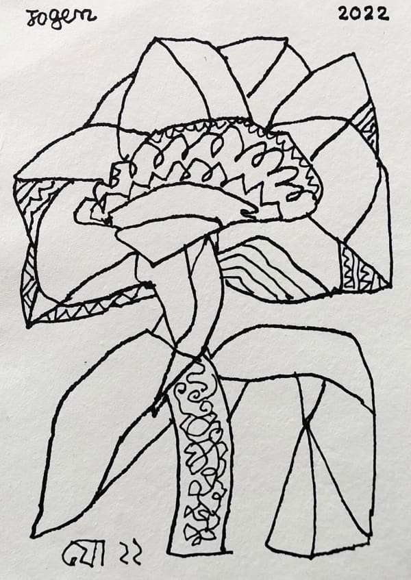 Jogen Chowdhury, Flower, 2022