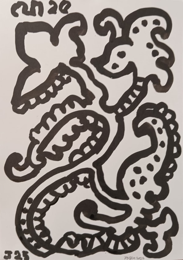 Jogen Chowdhury, Untitled, 2025