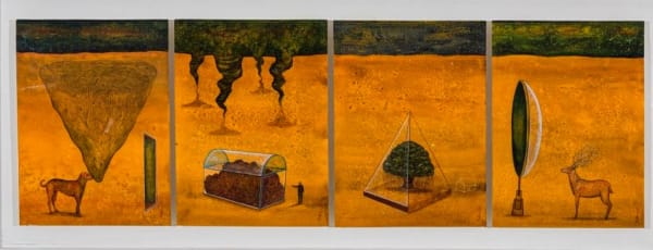 Ravi Chaurasiya, Change with time (quadriptych) , 2021