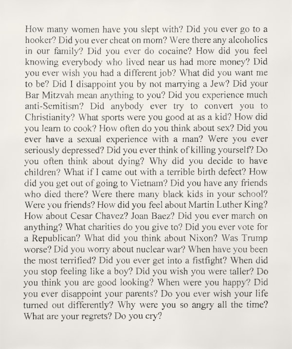 Karl Haendel Questions for My Father 10, 2023